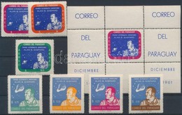 ** 1961 Alan B. Shepard, Az 1. Amerikai űrhajós Sor Mi 972-978 + Blokk Mi 12 - Autres & Non Classés