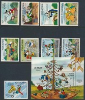 ** 1986 Walt Disney Sor Mi 4243-4251 + Blokk Mi 225 (Mi EUR 60,-) - Sonstige & Ohne Zuordnung