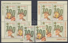 ** 2007 Európa: Cserkész Sor Mi 6190-6191 + Blokkpár Mi 396 I-II - Andere & Zonder Classificatie