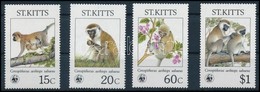 ** 1986 WWF Majmok Sor,
WWF Monkies Set
Mi 184-187 - Andere & Zonder Classificatie