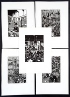 Frans Masereel (1889-1972): 5 Db Fametszet, Papír, Jelzettek A Metszeten, 16×11 Cm - Altri & Non Classificati