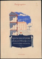 Jelzés Nélkül: Veretyenyikov: Kevés Emeletsorú Lakóépületek C. Könyv Borítóterve. Akvarell, Papír. 21x15 Cm - Sonstige & Ohne Zuordnung