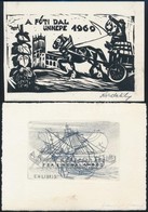 6 Db Különféle Technikájú Részben Jelzett Magyar Ex Libris / 6 Hungarian Ex Libris Bookplates. Different Techniques - Other & Unclassified