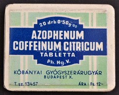 Azophenum Coffeinum Citricum Tabletta, Fém Doboz, 7×5,5 Cm - Altri & Non Classificati