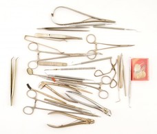 Különféle Fogorvosi Eszközök, Dobozban, összesen Kb. 30 Db - Sonstige & Ohne Zuordnung