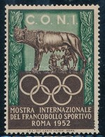 1952 Római Olimpiai és Sportbélyeg Kiállítás Levélzáró Bélyeg - Non Classificati