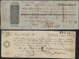 1848, 1853 Váltók 1G és 75 Kr Szignettával - Ohne Zuordnung