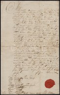 1817 Tapolca, öröklevél, Magyar Nyelven, Aláírásokkal, Rányomott Viaszpecséttel - Non Classés