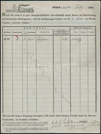 1841 DDSG Fuvarlevél / Bill Of Freight - Non Classificati