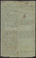 1870 Zalaegerszegi Végzés 15 Kr Okmánybélyeggel - Zonder Classificatie