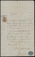 1886 Joseph Mayer Budapesti Pékmester Igazolása Segédje Részére Levélzáróval, Okmánybélyeggel - Non Classés