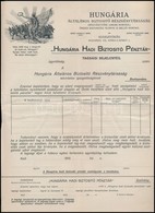 1915 Hungária Hadi Biztosító Társaság Tagsági Lap - Zonder Classificatie