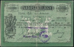 1915 Vadászjegy 7. Típ   Vadászati Jegy / Hunting Licence - Zonder Classificatie