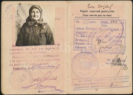 1927 Román Királyság által Kiállított Fényképes útlevél, Bejegyzésekkel / Romanian Passport - Non Classificati
