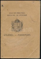 1927 Fényképes Magyar útlevél Bankigazgató Felesége Részére, Csehszlovák, Lengyel, Osztrák Bejegyzésekkel - Ohne Zuordnung