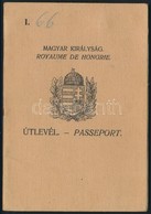 1930 Fényképes Magyar útlevél, Csehszlovák Bejegyzésekkel - Ohne Zuordnung