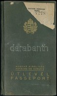 1937 Fényképes Magyar útlevél Bankigazgató özvegye Részére - Ohne Zuordnung