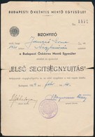 1939 Budapesti Önkéntes Mentő Egyesület Elsősegélynyújtó Oklevél - Zonder Classificatie