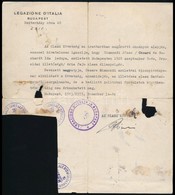 Cca 1940-1981 Vegyes Konzuli Papírok (állampolgársági Igazolás, Köszönőkártyák, Stb.), 7 Db - Zonder Classificatie