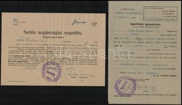 1943-1944 Jánosi (ma:Rimavské Janovce), Szállítási Igazolvány + Sertés Magánvágási Engedély - Non Classificati