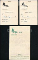 1943 Parádfürdő Schindler Nándor Étterem étkezési Szelvény 2 Db és Menükártya - Zonder Classificatie