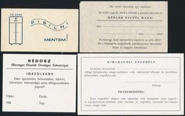 Cca 1953-1980 Magyar Dolgozók Pártja Tagsági Könyv + 4 Db Humoros Igazolvány (Részeg Disznók Országos Szövetsége, Kimara - Ohne Zuordnung