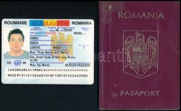 1996-2000 Fényképes Román útlevél, Magyar Munkavállalói Vízumokkal, Bejegyzésekkel + Román Személyi Igazolvány - Non Classificati