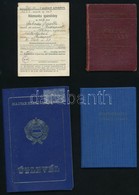 Vegyes Kis Igazolvány Tétel, Közte útlevéllel, összesen 10 Db - Ohne Zuordnung