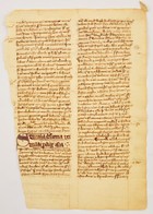 Cca 1400-1500 Adam Von Aldersbach (?-1260 K.) 'Summula Sacramentorum Raymundi De Pennaforte Metrificata' Című Művének Eg - Zonder Classificatie