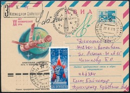 Valerij Bikovszkij (1934- ) Szovjet és Sigmund Jähn (1937- ) Német űrhajósok Aláírásai Levelezőlapon /
Signatures Of Val - Sonstige & Ohne Zuordnung
