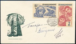 Jurij Alekszejevics Gagarin (1934-1968) Szovjet űrhajós Aláírása Emlékborítékon /
Signature Of Yuriy Alekseyevich Gagari - Sonstige & Ohne Zuordnung