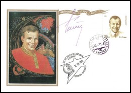 German Tyitov (1935-2000) Szovjet űrhajós Aláírása Emlékborítékon /
Signature Of German Titov (1935-2000) Soviet Astrona - Sonstige & Ohne Zuordnung