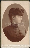 1895 Ábrahámfalvi Ugron Margit (1868-?) Erdélyi Nemes Fotója Koller Műterméből, Hátoldalon Feliratozva, 10,5×6,5 Cm - Sonstige & Ohne Zuordnung