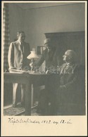 1943 Alszeghy Zsolt Irodalomtörténész Káptalanfüreden, Fotó, Feliratozva, 13×9 Cm - Sonstige & Ohne Zuordnung