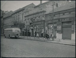 Budapest(?), Utcakép: Szőrmeüzlet, Fotó, Hátulján Feliratozva, 18,5×24 Cm - Sonstige & Ohne Zuordnung