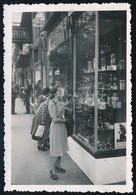 1940 Drogéria üzlet Kirakata Kolozsváron, A Rákóczi Utcában, Fotó, Hátoldalon Feliratozva, 9×6 Cm - Altri & Non Classificati