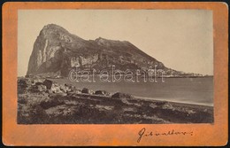 Cca 1880 Gibraltar Fotó / Photo 7x9 Cm - Andere & Zonder Classificatie