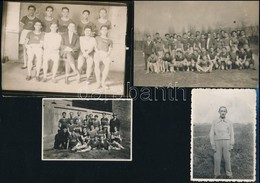 Cca 1927-1929 A Vasas SC Sportolói, 4 Db Fotó, Hátuljuko Feliratozva, Különböző Méretben - Andere & Zonder Classificatie