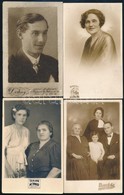 Cca 1920-1940 Portréfotók Különböző Műtermekből, 10 Db, 13,5×8,5 Cm - Andere & Zonder Classificatie