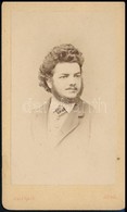 Cca 1868 Poczelj Elek Portréja, Auerbach Miksa Aradi Fényképész Műtermében Készült, Vizitkártya Méretű, Feliratozott Vin - Autres & Non Classés