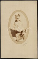 1916 Női Ovális Portrék, 2 Db Jelzett Fotó, 37×24 Cm - Altri & Non Classificati