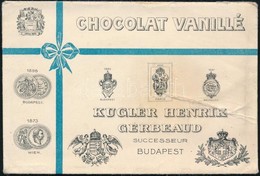 Cca 1900 Kugler Henrik, Gerbeaud Jelzett Boríték 13x9 Cm - Advertising