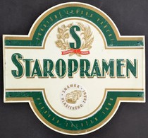 Staropramen Pléh Reklámtábla, Karcos, 47×49 Cm - Werbung