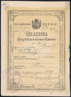 1901 Horvát Igazolvány Zsidó Személy Részére / Croatian Id For Jewish Person - Altri & Non Classificati