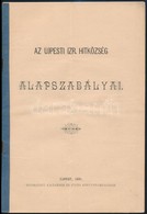 1891 Az Ujpesti Izraelita Hitközség Alapszabályai 14p. - Autres & Non Classés
