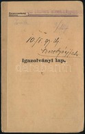 1935 Katona Igazolványi Lap - Other & Unclassified