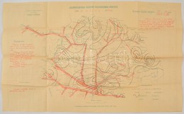 1899 Jelentékenyebb Folyóink Vízjárásának átnézete. Vízrajzi Térkép, Hátoldalán A Duna és A Tisza Legmagasabb Vízállásai - Other & Unclassified