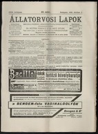 Cca 1895-1910 3 Db Orvosi újság: Gyógyászat, Budapesti Orvosi Újság, Állatorvosi Lapok. - Unclassified