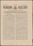 1897, 1905 A Rendőri Közlöny Két Száma - Ohne Zuordnung