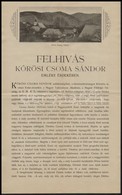 1904 Felhívás Kőrösi Csoma Sándor Emlékének érdekében - Zonder Classificatie